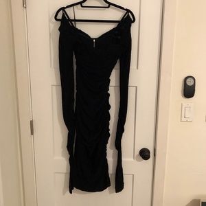 Dolce & Gabbana Black Midi Lace Dress